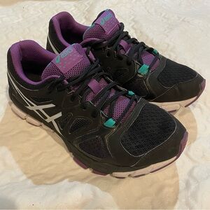 ASICS Gel Craze TR Running Shoe Training Women’s Size 8 Black Purple Gym Workout